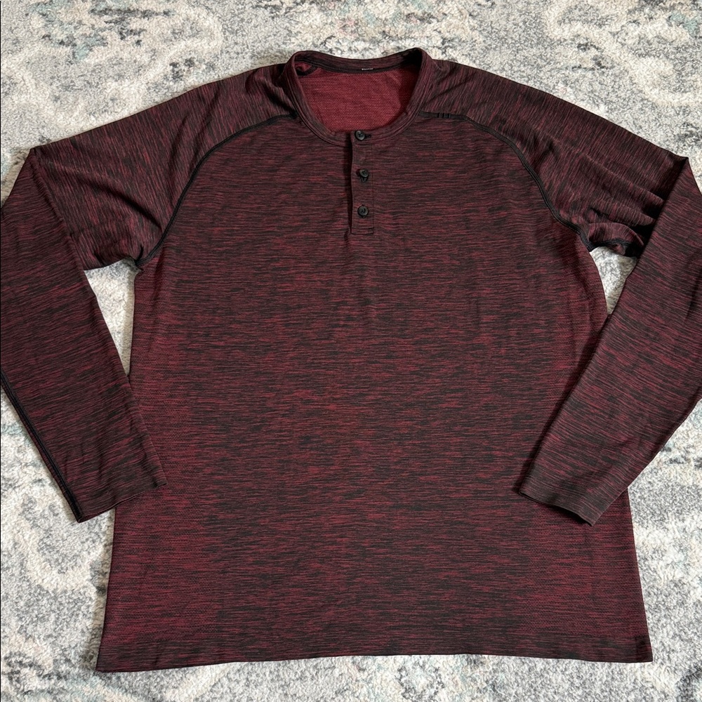 Men’s Lululemon Henley Metal Vent Long Sleeve
